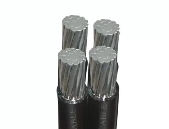 aerial bunched conductor AAC/XLPE phase cable with bare AAAC