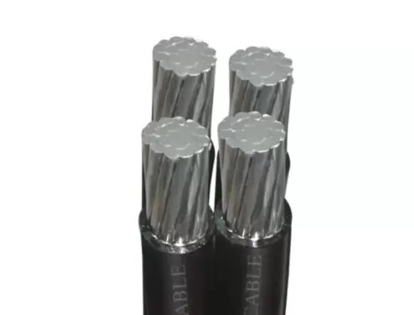 aerial bunched conductor AAC/XLPE phase cable with bare AAAC