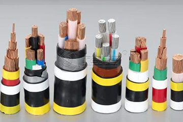 Different types of electrical wires and cables